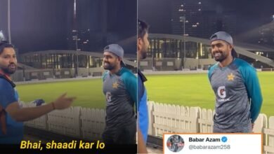 'Get married soon Bhai'-Twitter reacts as Rohit Sharma advises Babar Azam to get married