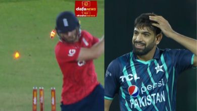 'Rauf, You beauty, What a setup from him!!'-Twitter reacts as Haris Rauf makes a mess of Philip Salt's stumps