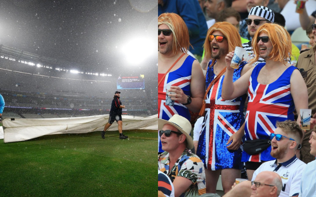 "Saying this while sitting in rainland", Twitter reacts as the Barmy Army sarcastically calls Australia as Austrainia
