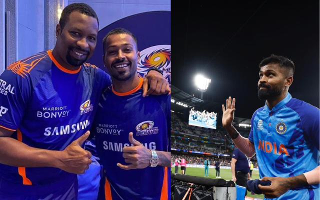 "Playing alongside you on the field has been one of the best experiences.."Hardik Pandya posts a touching message after Kieron Pollard called it quits from IPL as a player
