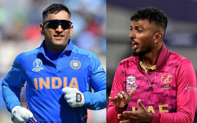 "MS Dhoni gave me the advice....", UAE spinner Karthik Meiyappan recalls the advice given by MS Dhoni before the Ireland series in October 2021