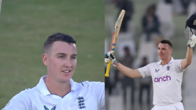 "Playing test like a T-10", Twitter reacts after Harry Brook scored 27 runs in an over off Zahid Mahmood
