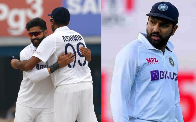 "These guys knows the milestone well", Rohit Sharma recalls a hilarious interaction with Ravindra Jadeja and Ravichandran Ashwin on the field