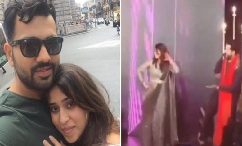 "Man surely loves his wife otherwise which batter will miss a match at Wankhede" - Twitter reacts after Rohit Sharma dances with his wife Ritika at his brother-in-law's wedding ceremony