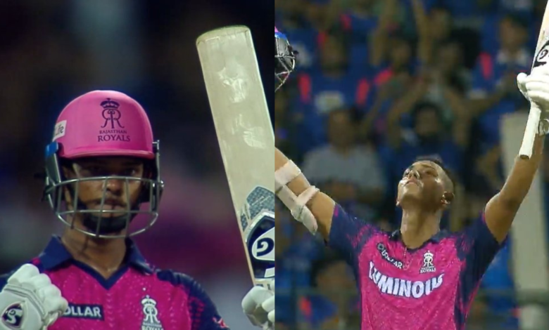 "Get him into the Indian T20 Team he's an amazing talent", Twitter reacts as Yashasvi Jaiswal scored his first IPL century