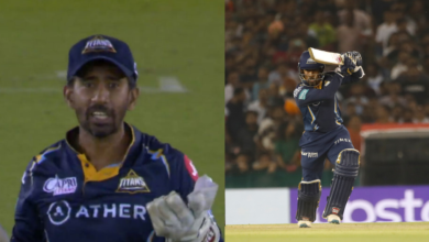 "Saha should be included in the Test team" - Twitter reacts as Wriddhiman Saha ticks all boxes as a wicketkeeper against Punjab Kings