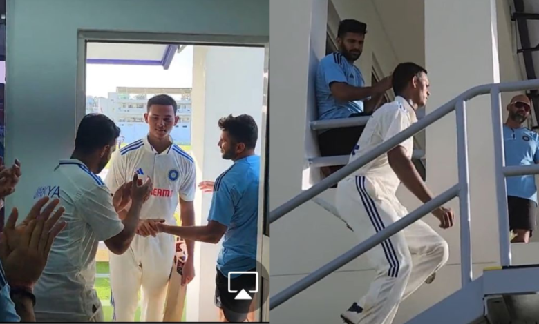 VIDEO: Special Reception For Yashasvi Jaiswal From The Indian Dressing Room